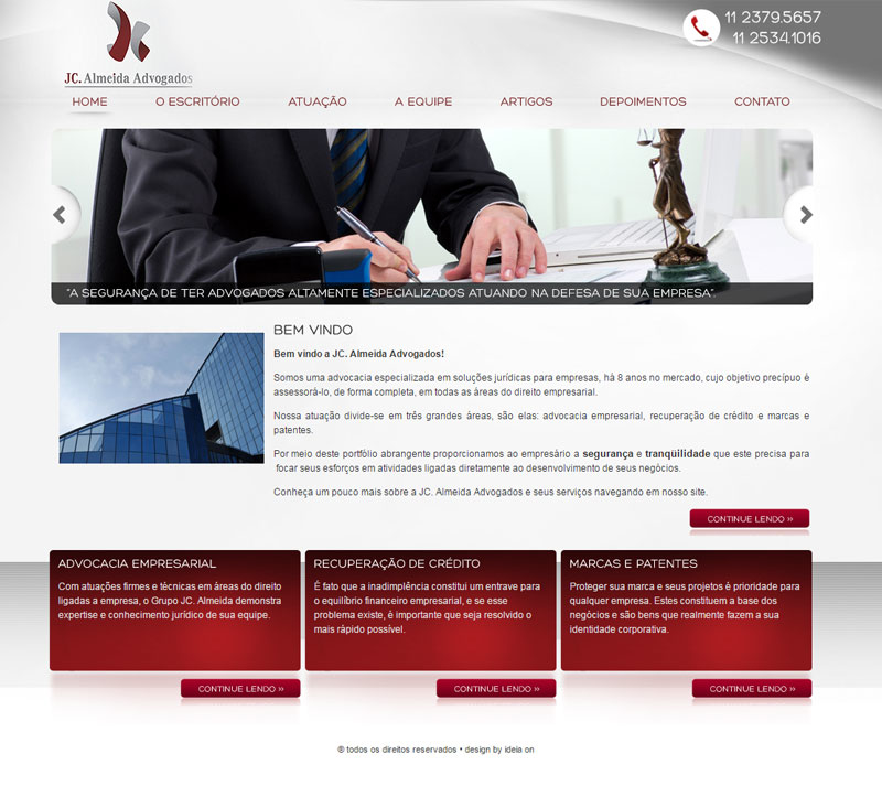 Criação de site para Advogados – JC Almeida