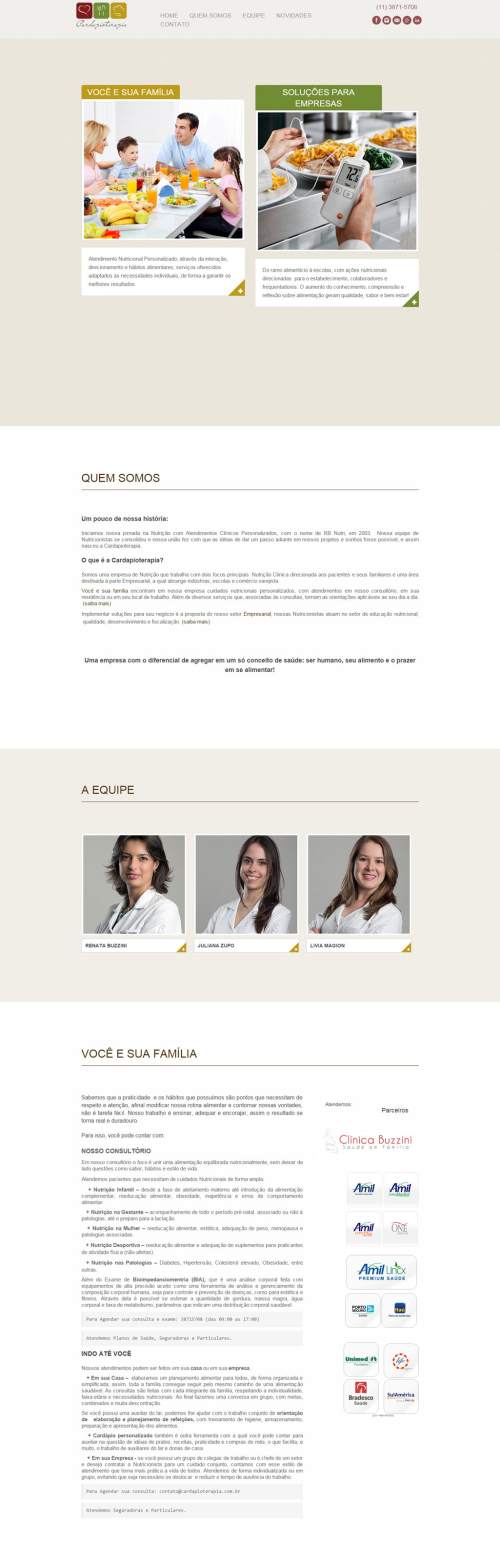 Criação de sites para Médicos Cardioterapia